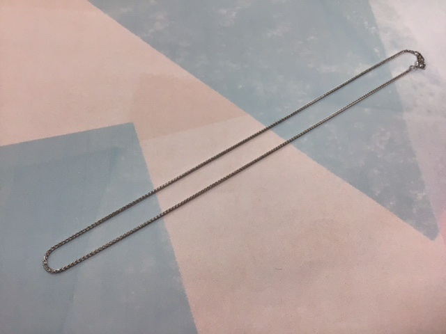 14金ホワイトゴールド ネックレス をお買取しました。