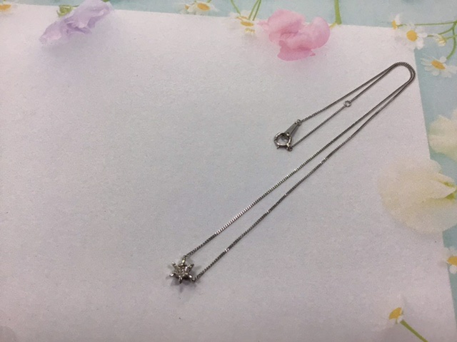 プラチナ850 ダイヤネックレス をお買取しました。