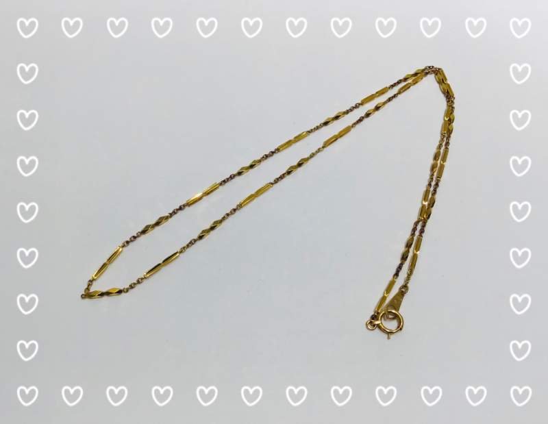 切り子 18金 ネックレス をお買取り致しました。