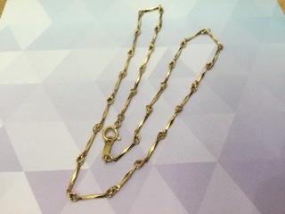 18金 イエロー ゴールド ネックレスをお買取しました。