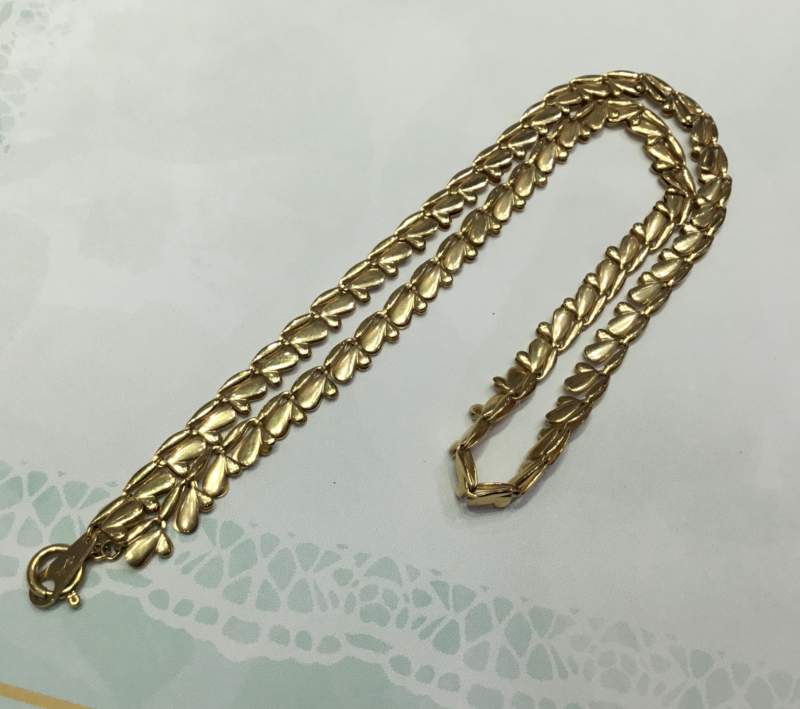 18金 イエローゴールド ネックレス をお買取しました。