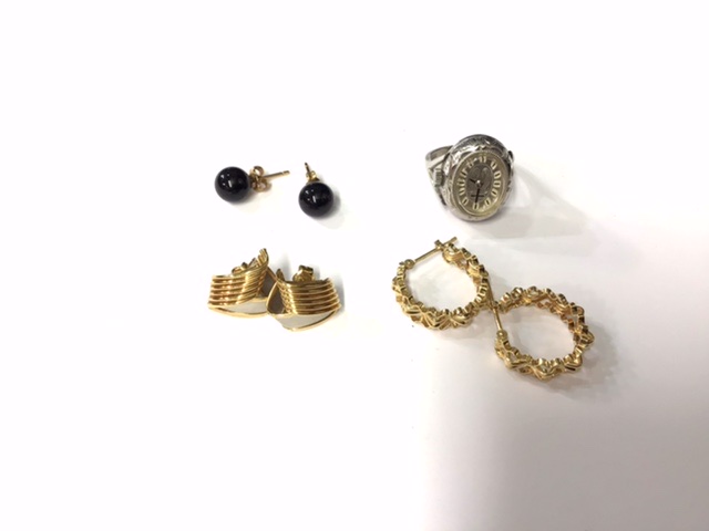 K18 ピアス リング