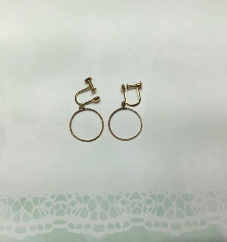 18金 イヤリング をお買取しました。