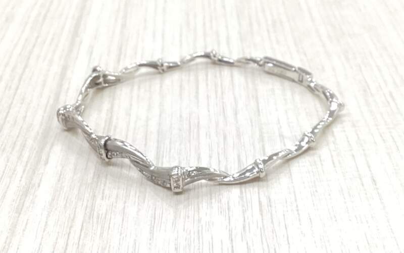 18金 ダイヤモンド ブレスレット をお買取しました。