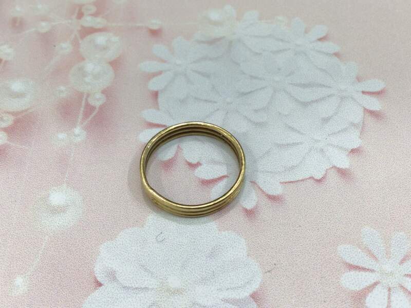 18金 イエローゴールド リング をお買取しました。