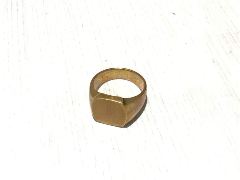 18金 イエローゴールド 印台 リング をお買取しました。
