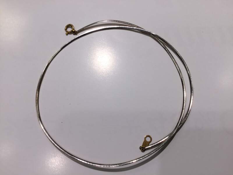 18金 ホワイトゴールド ネックレス をお買取しました。