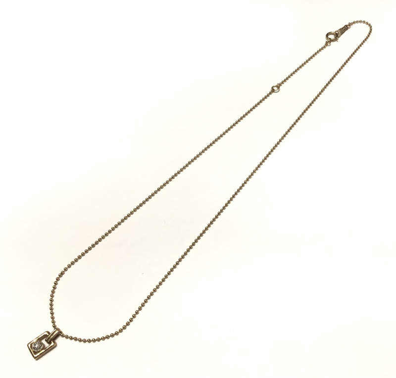 ダイヤモンド 18金 イエローゴールド ネックレス をお買取しました。