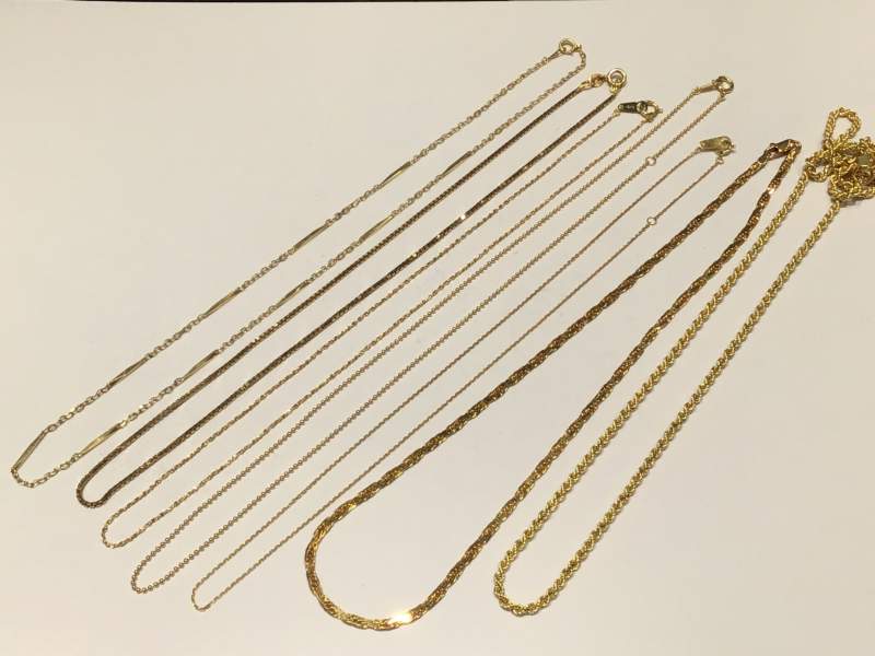 18金 イエローゴールド ネックレス をお買取致しました。