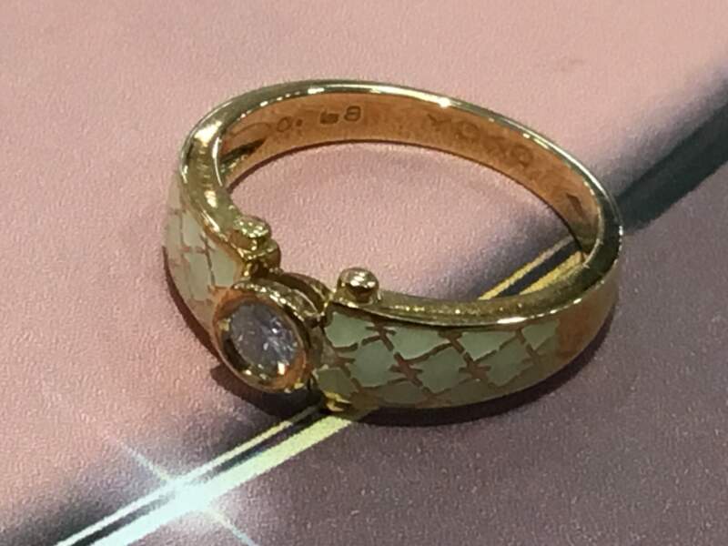 コルロフ ダイヤモンド K18 イエローゴールド リング をお買取致しました💕
