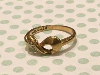 ダイヤモンド 18金 イエローゴールド リング をお買取しました。