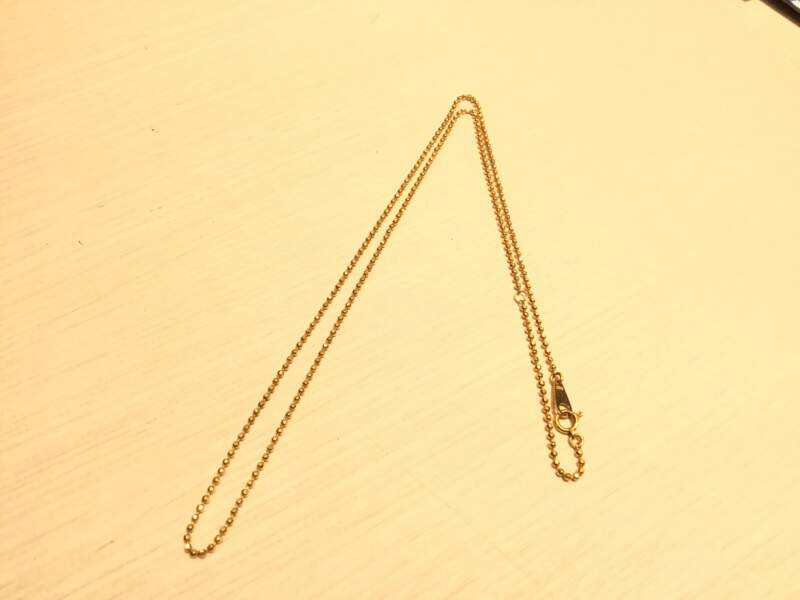 18金 ネックレスを お買取りしました。