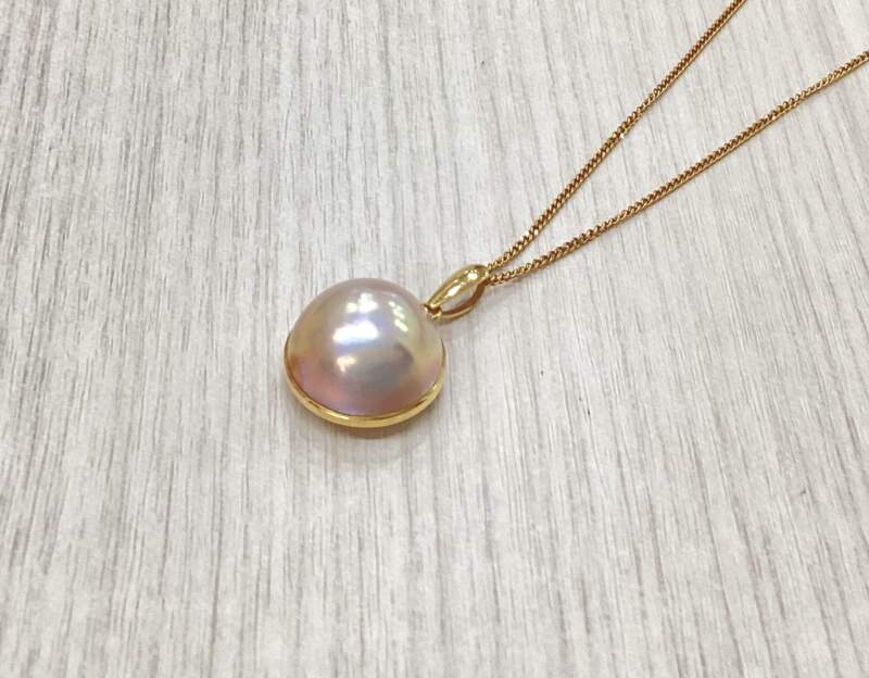 18金 パール ネックレス をお買取しました。