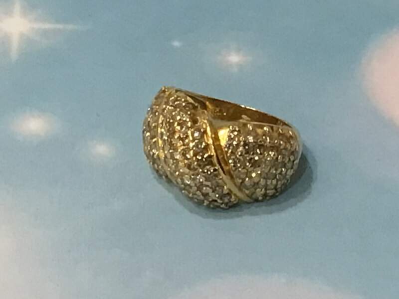 ダイヤモンド 18金 イエローゴールド リング をお買取しました。