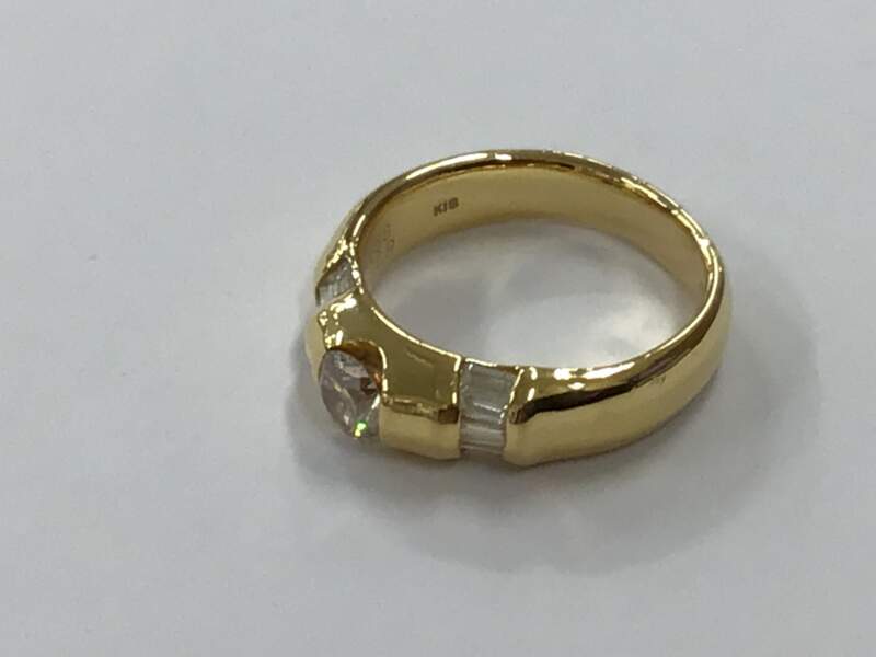 ダイヤモンド 18金 イエローゴールド リング をお買取しました。