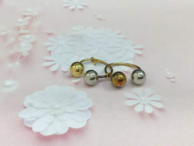 18金 イエローゴールド プラチナ コンビ イヤリング をお買取しました。