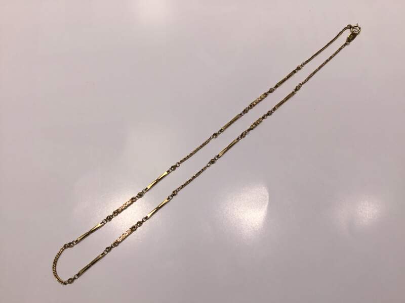 18金 イエローゴールド ネックレス をお買取しました。