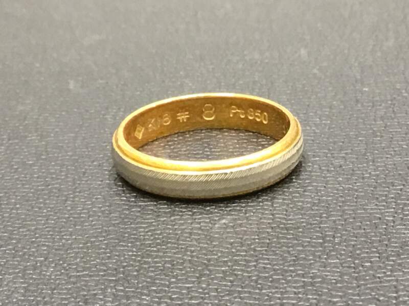 18金 プラチナ リング をお買取り致しました