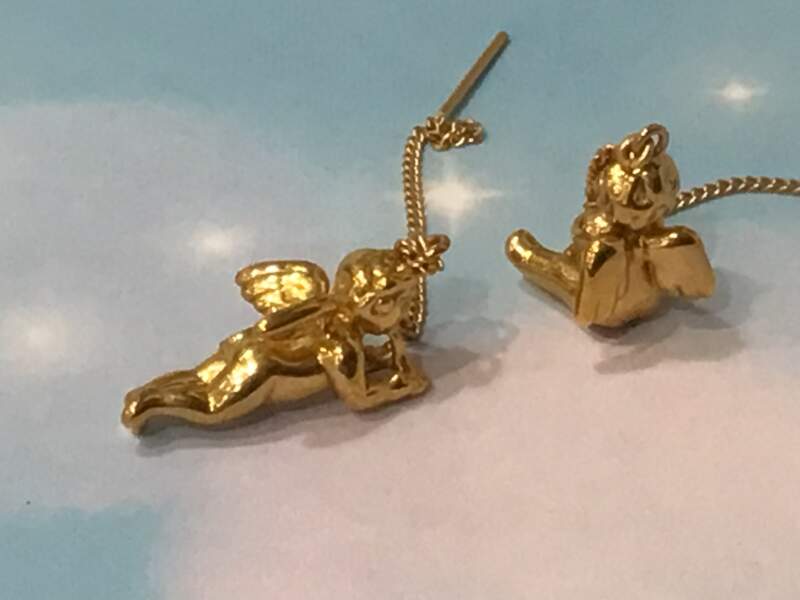 18金 イエローゴールド エンジェル ピアス をお買取しました。