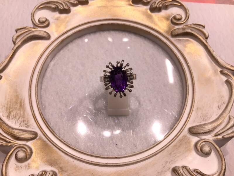 14金 ホワイトゴールド 石付 リング をお買取致しました💍