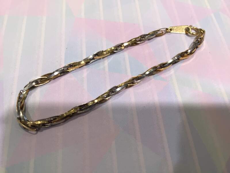 K18/プラチナブレスレットお買い取りしました。