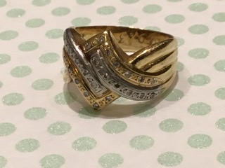 ダイヤモンド 18金 プラチナ リング をお買取しました。