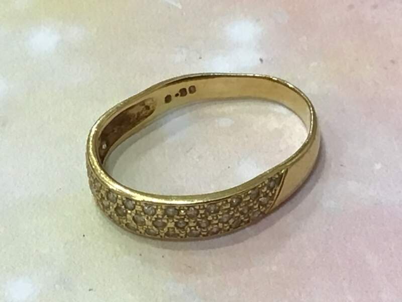 18金 ダイヤモンド リング お買取しました。