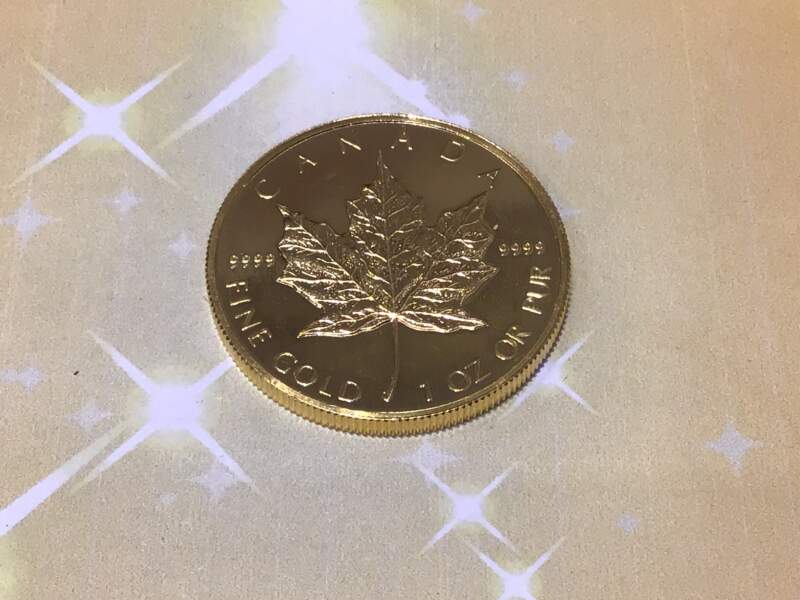 24金 メイプルリーフ コイン をお買取りしました。