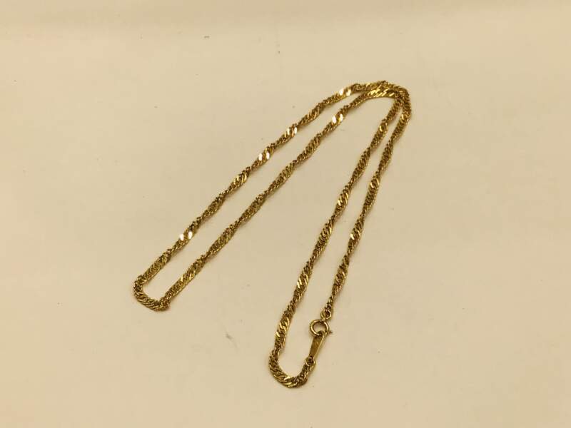 18金 ネックレス をお買取しました。