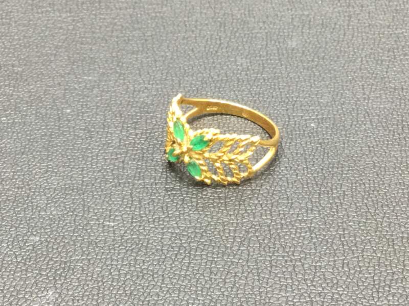 18金 エメラルド リング をお買取り致しました