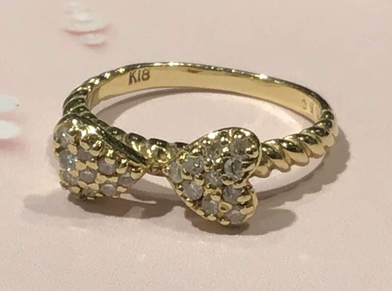 ☘️18金 ダイヤ リング をお買取りしました。☘️