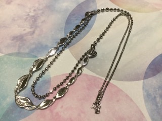 ダイヤモンド プラチナ ネックレス をお買取しました。