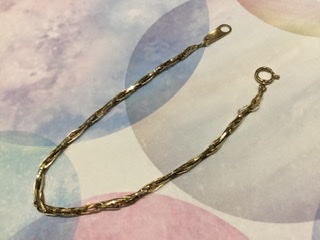 18金 イエローゴールド ブレスレット をお買取しました。