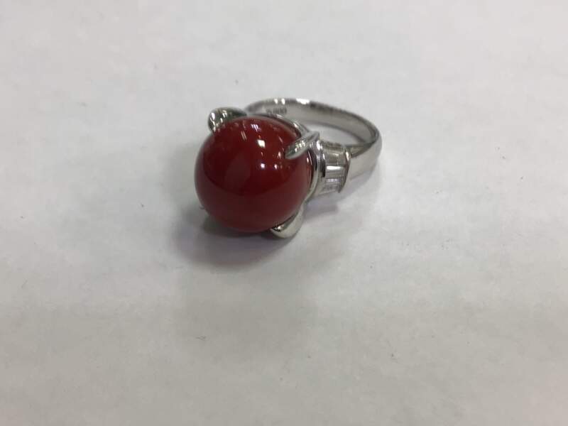 プラチナ リング サンゴお買取しました