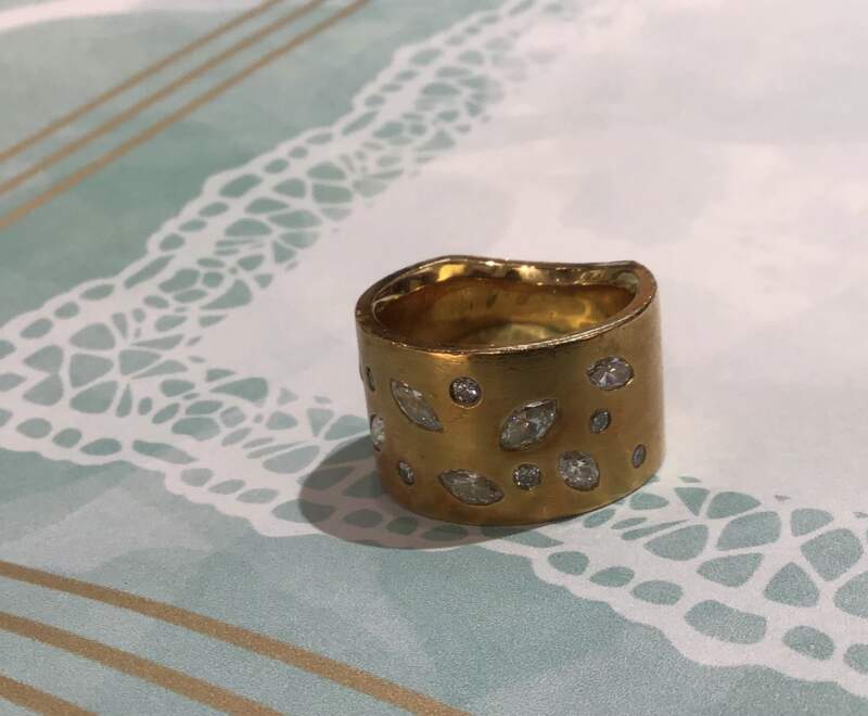 ダイヤモンド 18金 イエローゴールド リング をお買取致しました