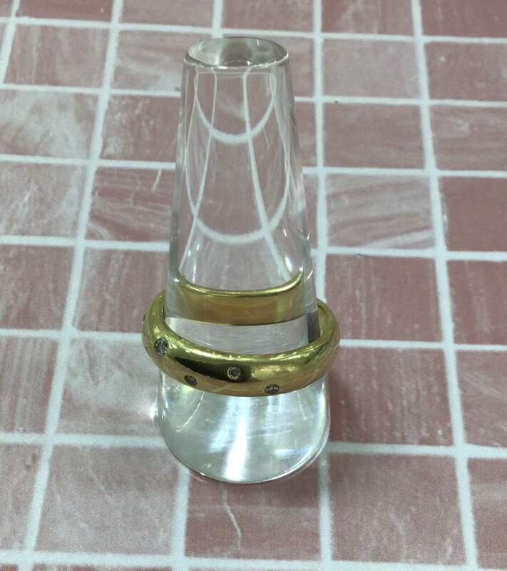 ダイヤモンド K18 イエローゴールド リング お買取りしました