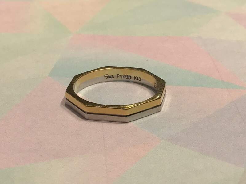 🪴18金 プラチナ コンビ リングをお買取りしました。🪴