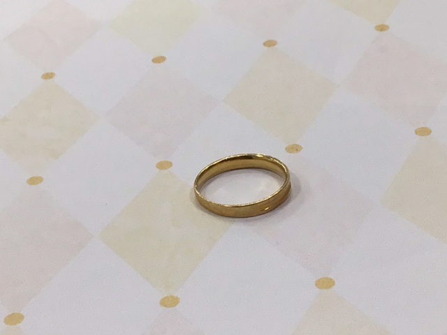 18金 イエローゴールド リング をお買取しました。