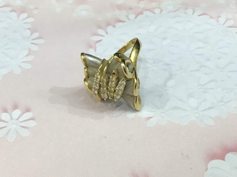 18金 プラチナ ダイヤモンド リング お買取しました。
