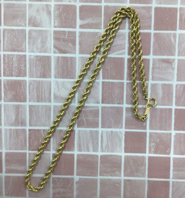 K18 イエローゴールド ネックレス お買取りしました
