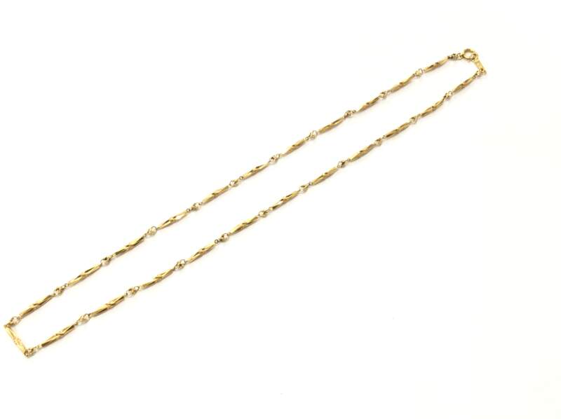 K18金 イエローゴールド ネックレス をお買取しました。