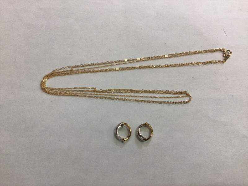 18金 ネックレス イヤリングお買取しました