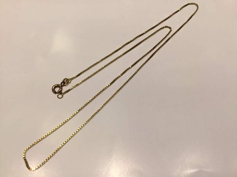 18金 イエローゴールド ネックレス をお買取しました。