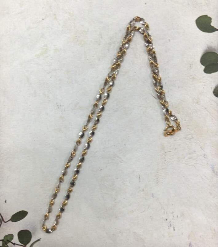 K18(YG)PT850 コンビデザインネックレス お買取りしました
