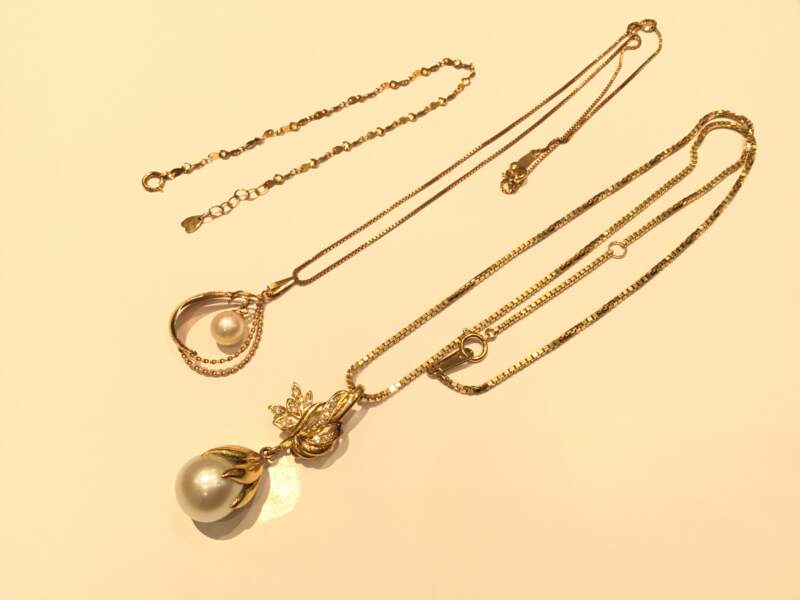 パール 18金 ネックレス ブレスレット をお買い取りしました