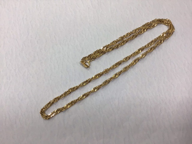 18金 ネックレスをお買取しました。