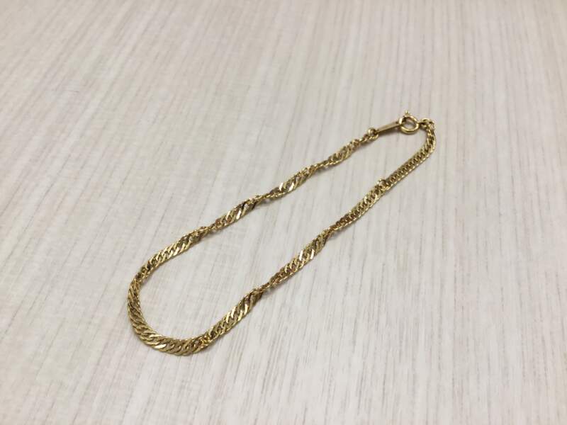 18金 ブレスレット を買取しました。