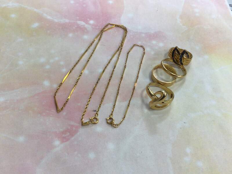 18金 ネックレス リングお買取しました
