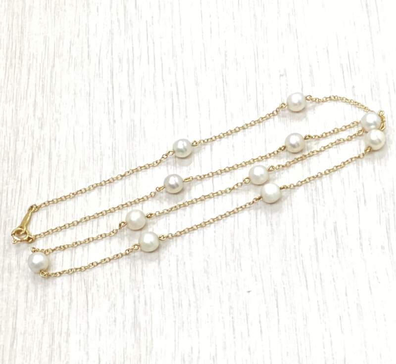 K18 パールネックレス をお買取しました。