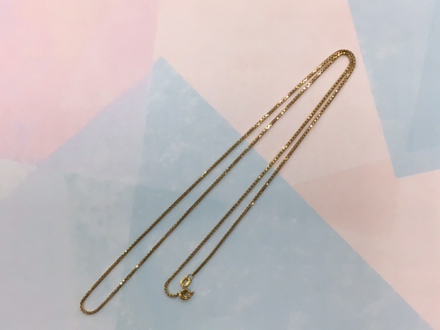 K18ネックレスをお買取しました。